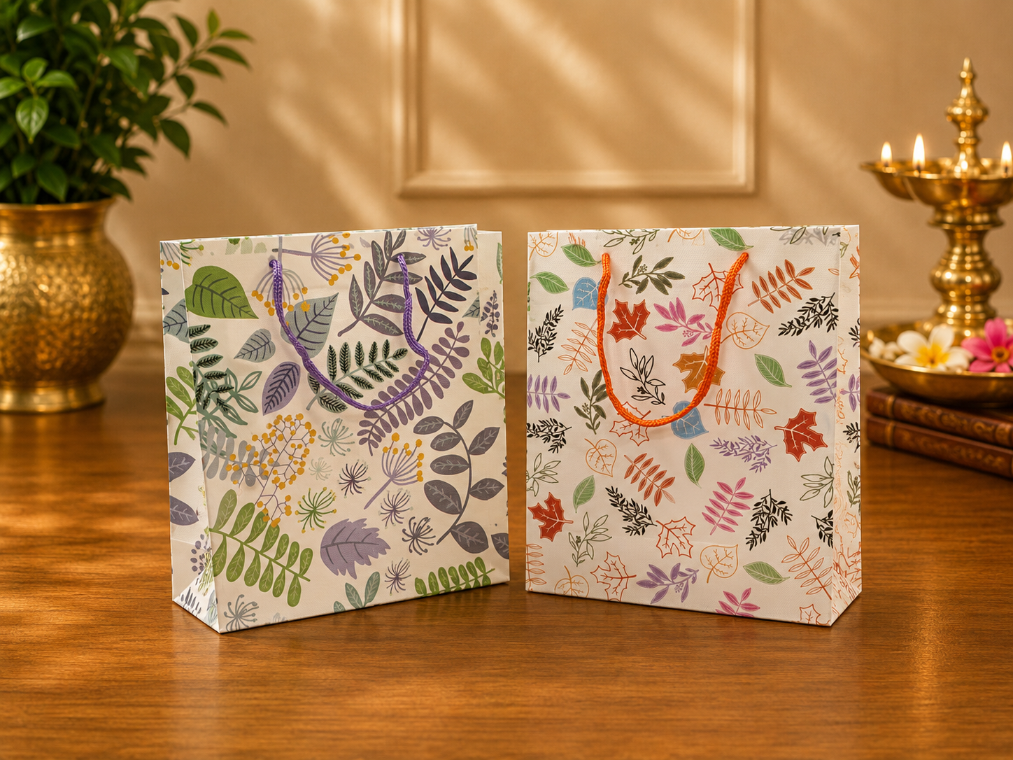 printed gift bags