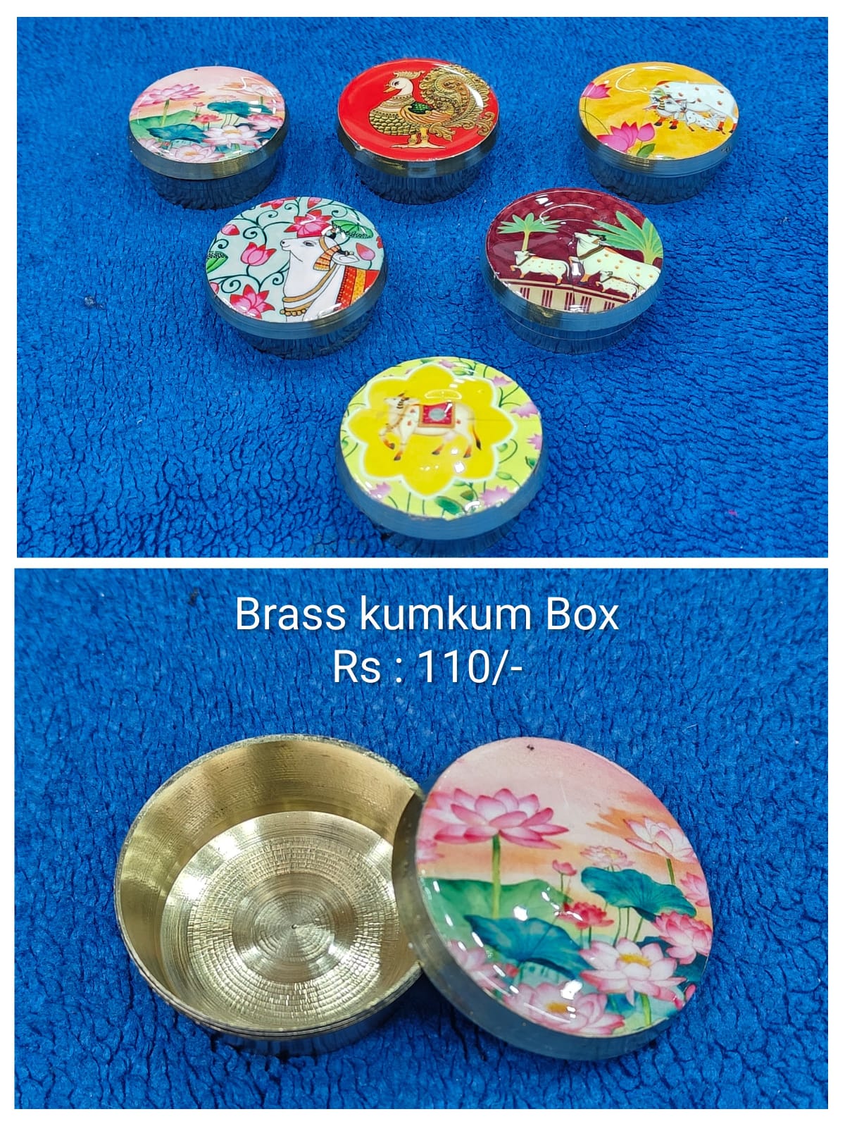 Brass kumkum Box