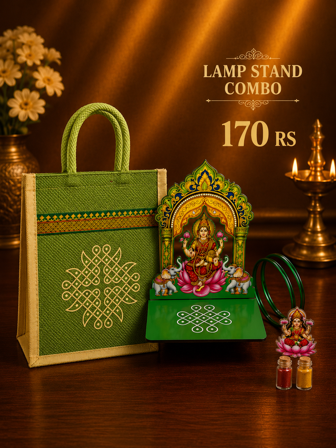 Varalakshmi Combo 2 lamp stand 